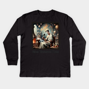 Nikola "Hephaestus" Tesla IV Kids Long Sleeve T-Shirt